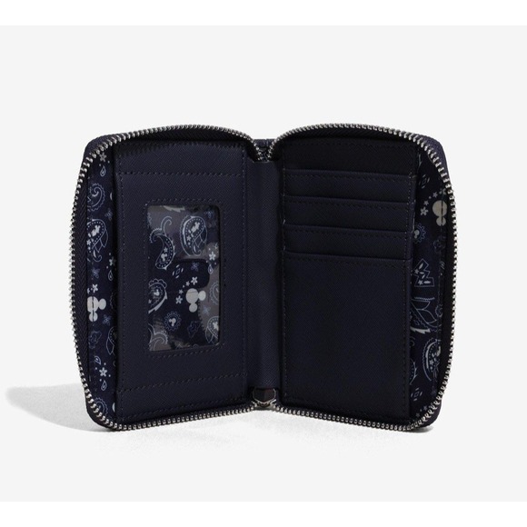 Loungefly Disney‎ Mickey Mouse Bandana Patterned Convertible Backpack & WALLET!